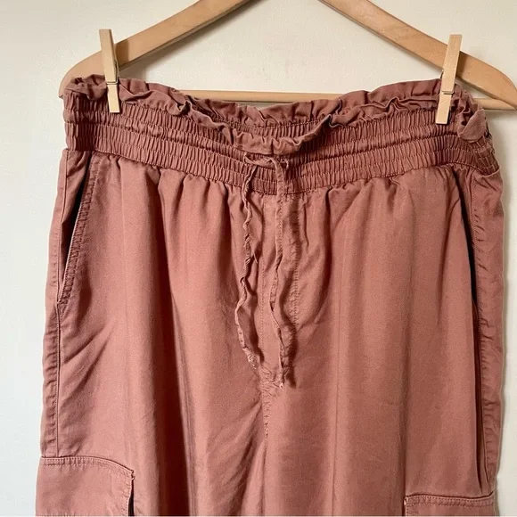 Abercrombie and Fitch Cargo Jogger Pull On Pants High Rise Brown Size XL - Picture 6 of 9